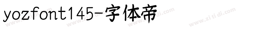 yozfont145字体转换