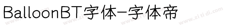 BalloonBT字体字体转换