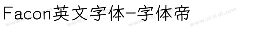 Facon英文字体字体转换