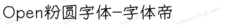 Open粉圆字体字体转换