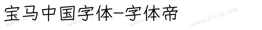 宝马中国字体字体转换