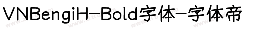 VNBengiH-Bold字体字体转换