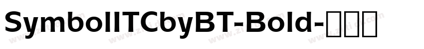 SymbolITCbyBT-Bold字体转换