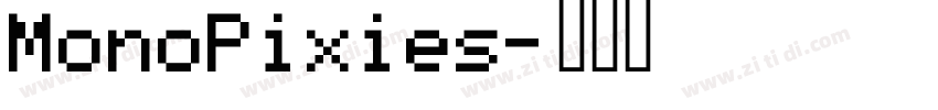 MonoPixies字体转换