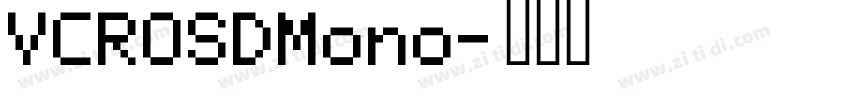 VCROSDMono字体转换