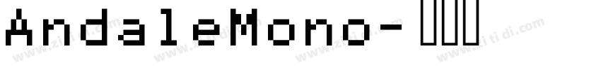 AndaleMono字体转换