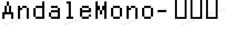 AndaleMono字体转换