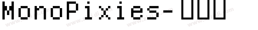 MonoPixies字体转换