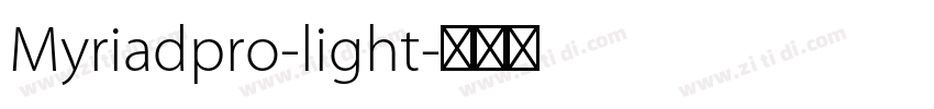 Myriadpro-light字体转换