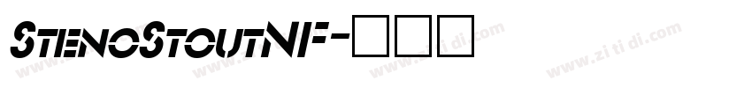 StenoStoutNF字体转换