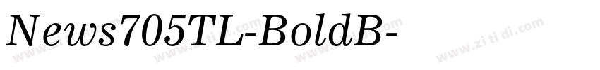 News705TL-BoldB字体转换