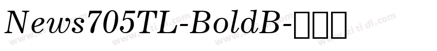 News705TL-BoldB字体转换