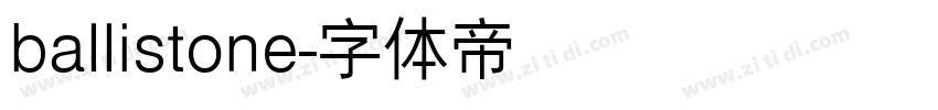 ballistone字体转换