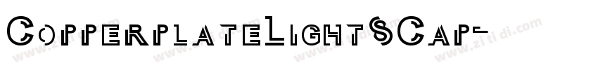 CopperplateLightSCap字体转换