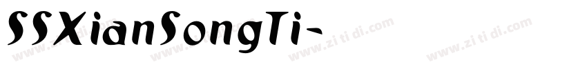 SSXianSongTi字体转换