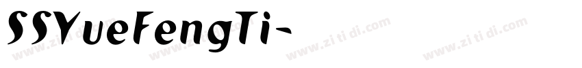 SSYueFengTi字体转换