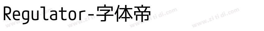 Regulator字体转换