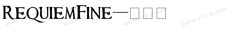 RequiemFine字体转换
