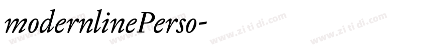 modernlinePerso字体转换