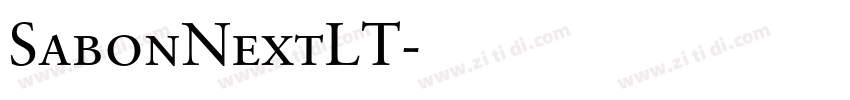 SabonNextLT字体转换