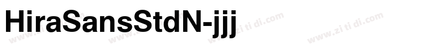 HiraSansStdN字体转换