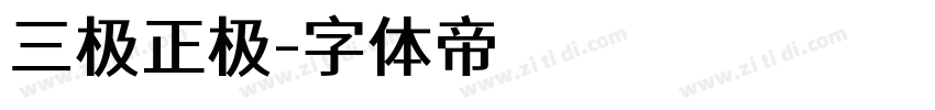 三极正极字体转换