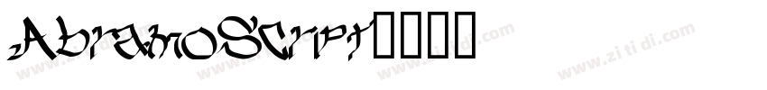 AbramoScript字体转换