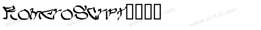 RomeroScript字体转换