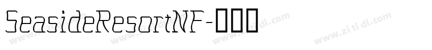 SeasideResortNF字体转换