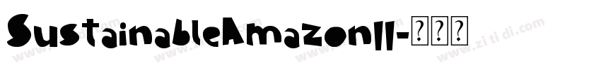 SustainableAmazonII字体转换