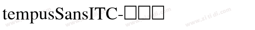 tempusSansITC字体转换