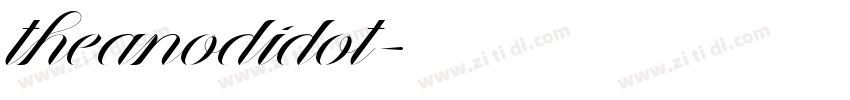 theanodidot字体转换