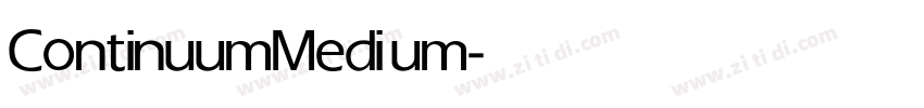 ContinuumMedium字体转换