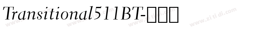 Transitional511BT字体转换