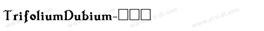 TrifoliumDubium字体转换