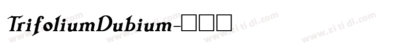 TrifoliumDubium字体转换