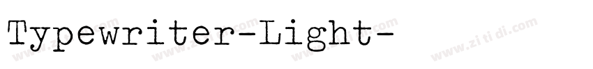 Typewriter-Light字体转换