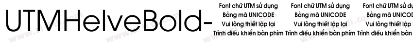 UTMHelveBold字体转换