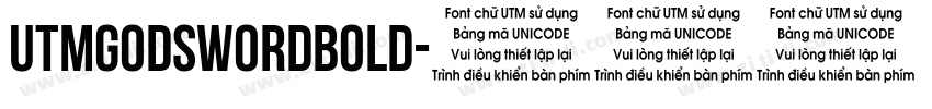 UTMGodsWordBold字体转换