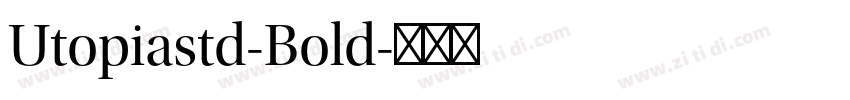 Utopiastd-Bold字体转换