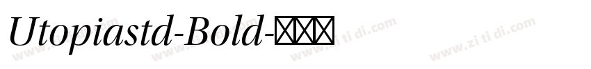 Utopiastd-Bold字体转换