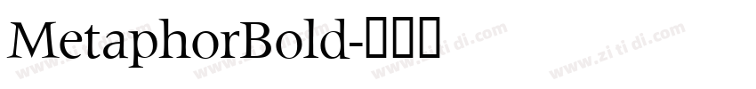 MetaphorBold字体转换