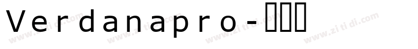 Verdanapro字体转换