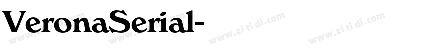 VeronaSerial字体转换